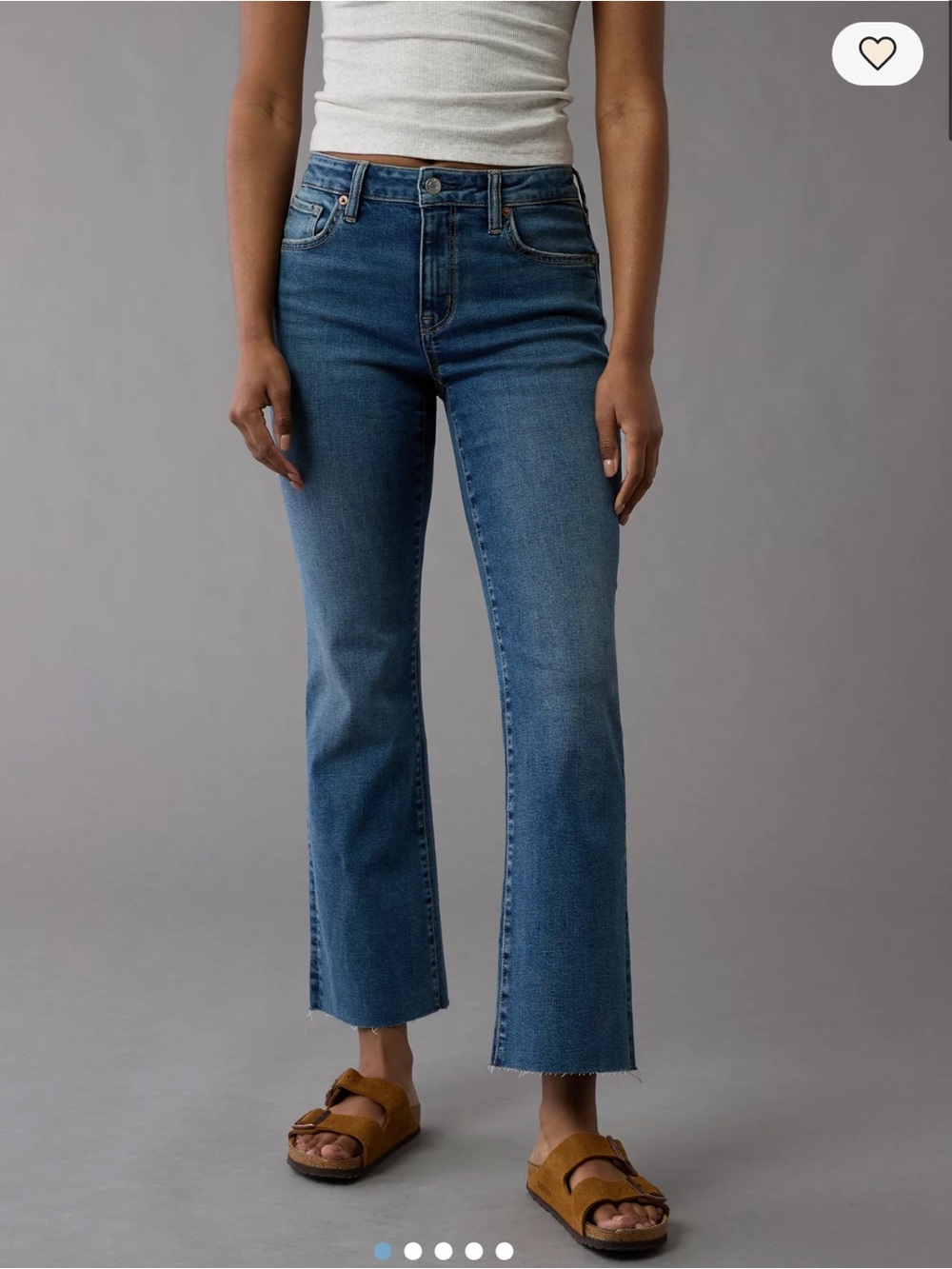 American Eagle High-Waisted Kick Bootcut Crop Jean